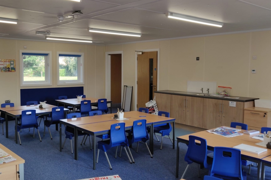 Newington School Modular Classroom - Excel Modular Buildings